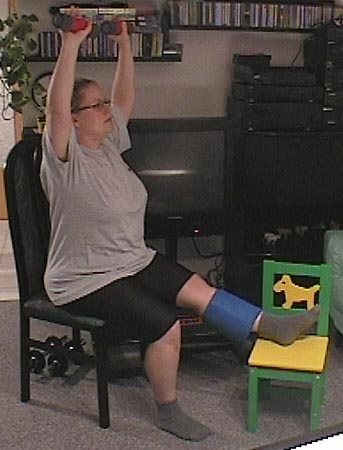 Gudrun mit Beinverletzung beim Training - Danke f&uuml;r das Bild!